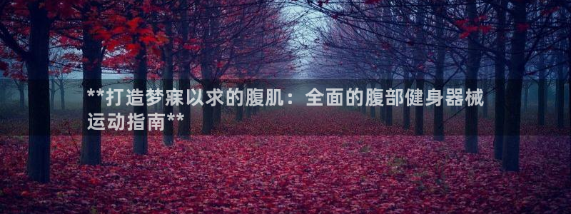 新版尊龙99：**打造梦寐以求的腹肌：全面的腹部健身
