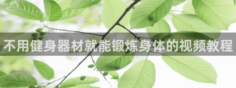 尊龙人生就是博管网：不用健身器材就能锻炼身体的视频教