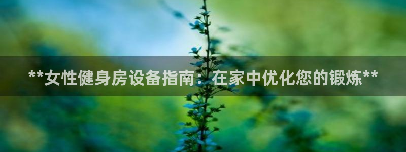 凯时网上官方网站：**女性健身房设备指南：在家中优化