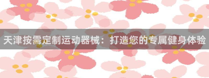 尊龙凯时ag旗舰厅试玩：天津按需定制运动器械：打造您