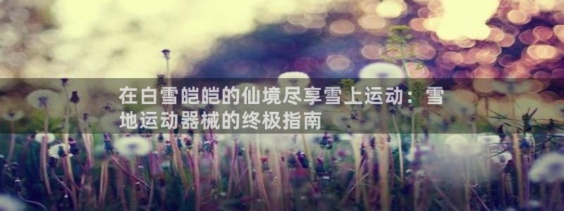 尊龙人生就是博登录网址下载：在白雪皑皑的仙境尽享雪上