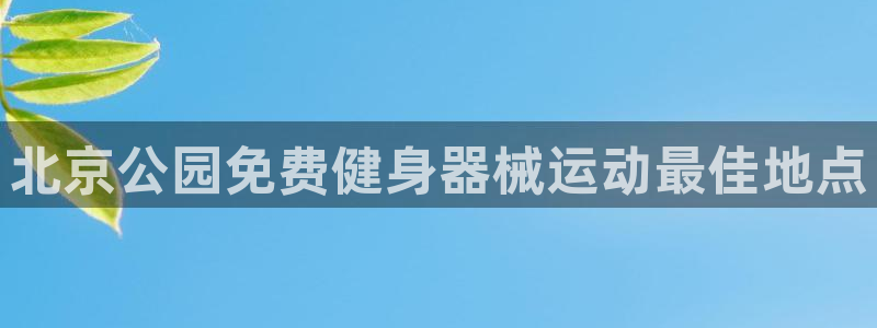 尊龙AG旗舰店：北京公园免费健身器械运动最佳地点
