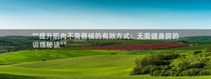 凯时官网下载客户端：**提升肌肉不需器械的有效方式：无需健身