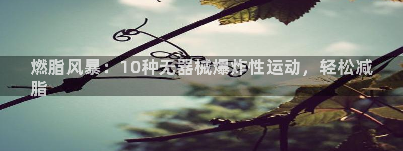 有人在凯时赢过钱吗：燃脂风暴：10种无器械爆炸性运动